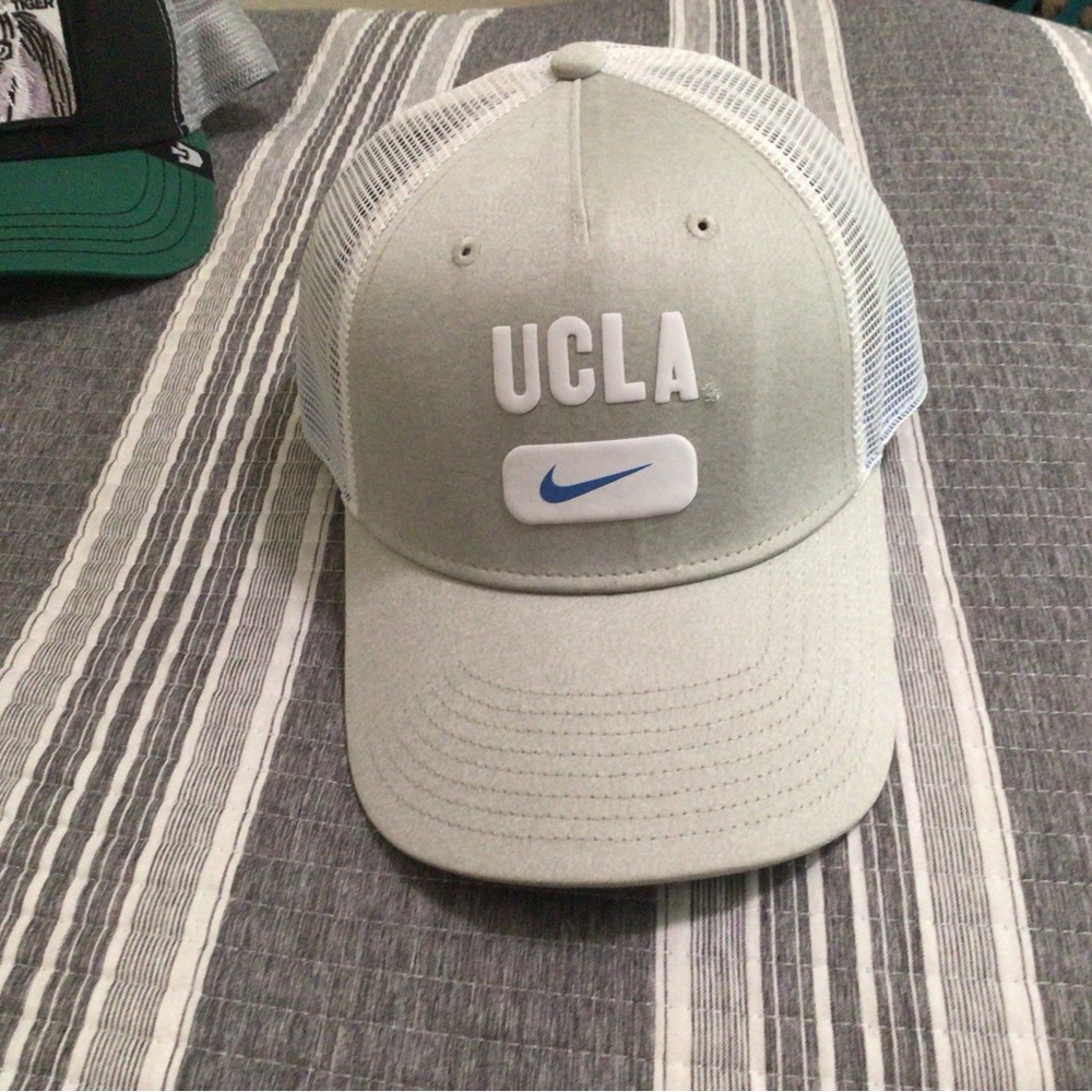 Nike Light Gray UCLA Cap with Blue Logo